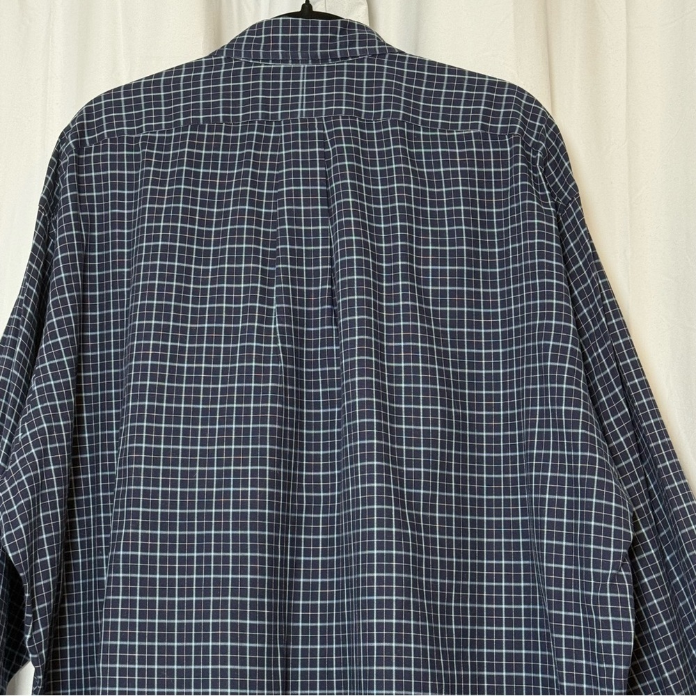 Ralph Lauren Blake XL Blue Plaid Cotton Button Down Shirt Pony Logo Men's - Picture 7 of 10